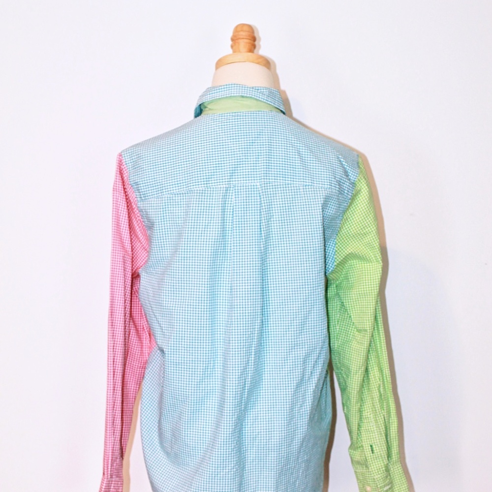 Tommy Hilfiger Multi-Colored Gingham Button Down … - image 2